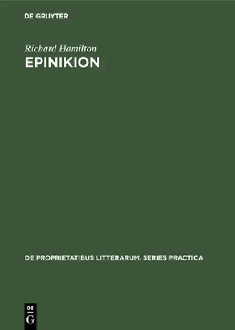 Buy Epinikion (English, Richard Hamilton) β BookShops.in