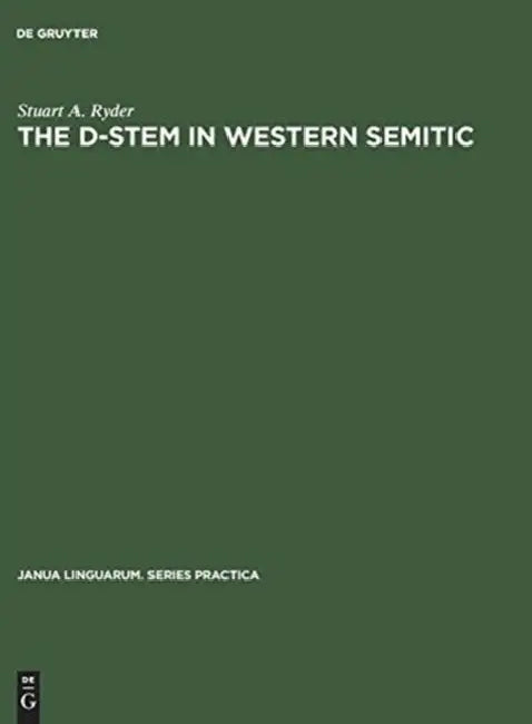 Buy The D-Stem in Western Semitic (English, Stuart A. Ryder) โ BookShops.in