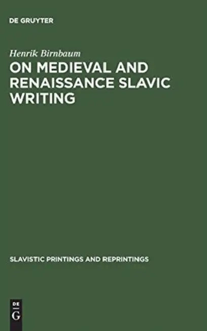 Buy On Medieval and Renaissance Slavic Writing (English, Henrik Birnbaum) — BookShops.in
