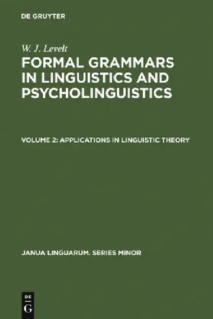 Buy Applications in Linguistic Theory (English, W. J. Levelt) — BookShops.in