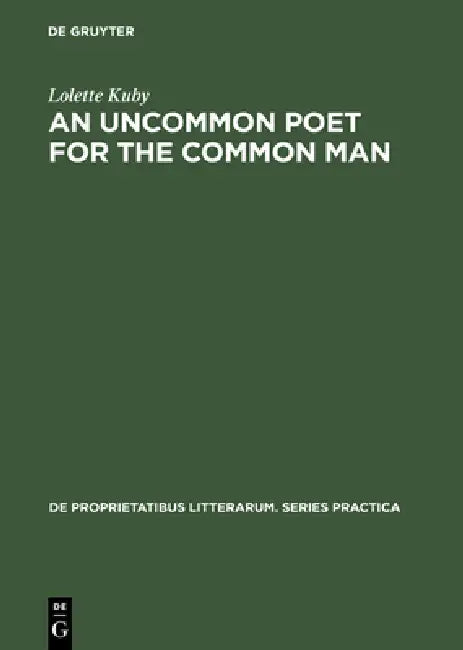 Buy An Uncommon Poet for the Common Man (English, Lolette Kuby) — BookShops.in