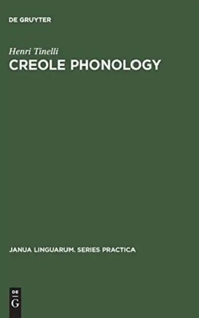 Buy Creole Phonology (English, Henri Tinelli) โ BookShops.in