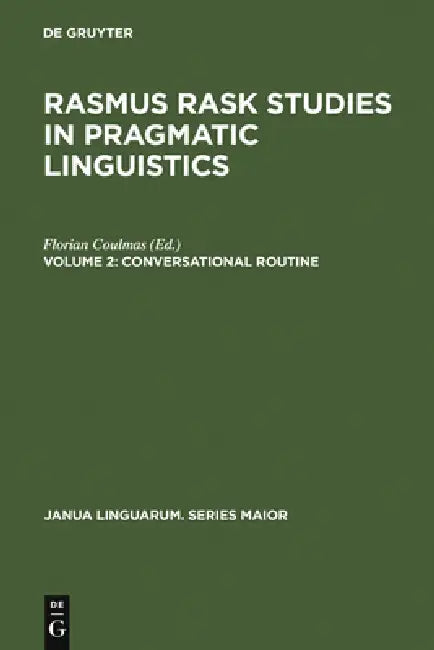 Buy Conversational Routine (English, Florian Coulmas) — BookShops.in