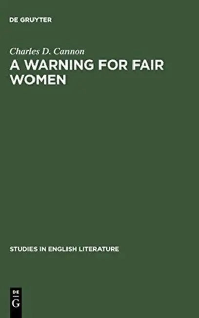 Buy A Warning for Fair Women (English, Charles D. Cannon) — BookShops.in