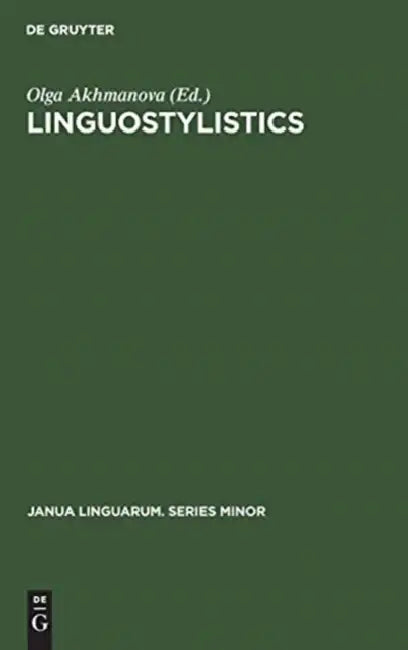 Buy Linguostylistics (English, Olga Akhmanova) — BookShops.in