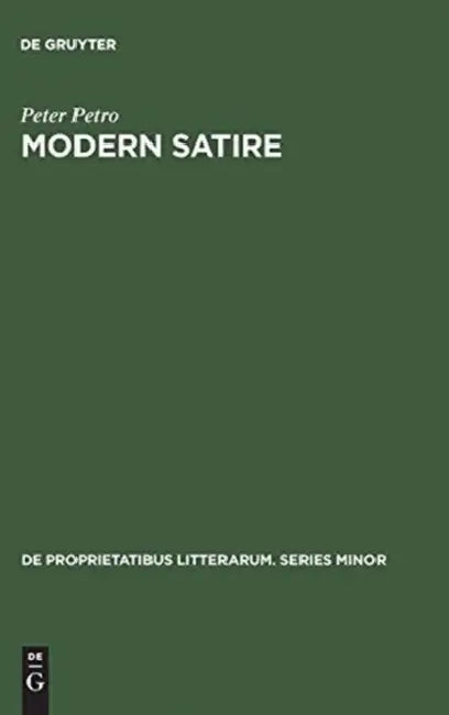Buy Modern Satire (English, Peter Petro) — BookShops.in