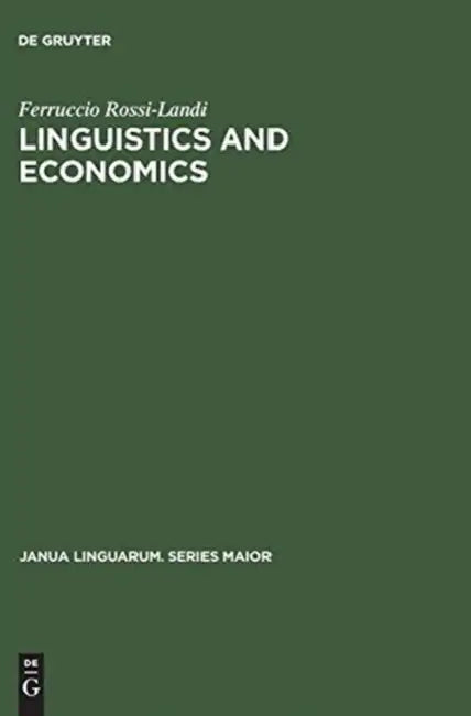 Buy Linguistics and Economics (English, Ferruccio Rossi-Landi) — BookShops.in