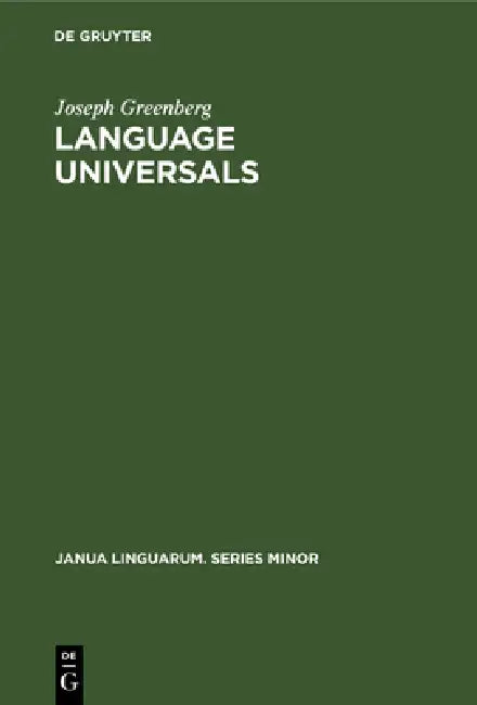 Buy Language Universals (English, Joseph Greenberg) — BookShops.in