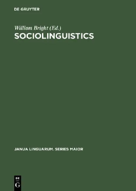 Buy Sociolinguistics (English, William Bright) β BookShops.in