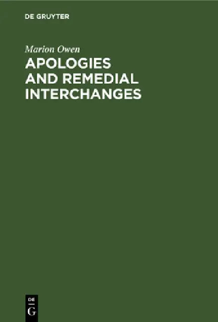 Buy Apologies and Remedial Interchanges (English, Marion Owen) — BookShops.in