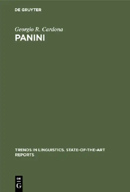 Buy Panini (English, Georgio R. Cardona) — BookShops.in
