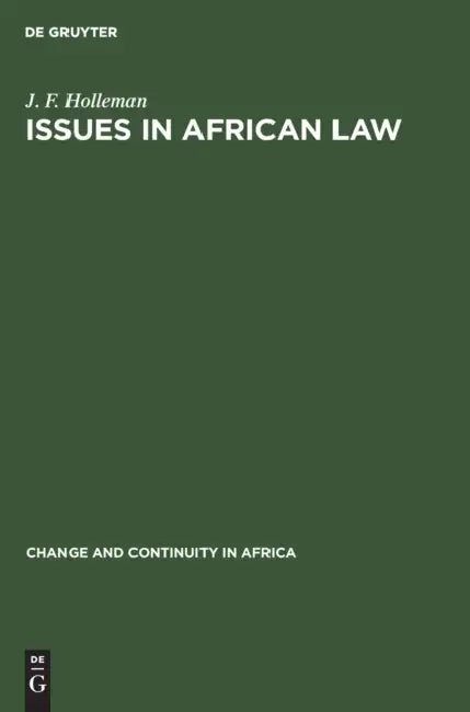 Buy Issues in African Law (English, J. F. Holleman) — BookShops.in