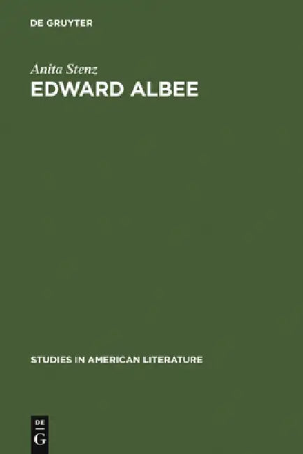 Buy Edward Albee (English, Anita Stenz) — BookShops.in