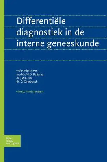 Buy Differentiele Diagnostiek in de Interne Geneeskunde (English, W. D. Reitsma | D. Overbosch | Asklepios Stichting) — BookShops.in