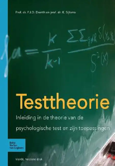 Buy Testtheorie (English, P. J. D. Drenth | K. Sijtsma) — BookShops.in