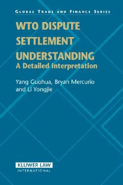 Buy WTO Dispute Settlement Understanding (English, Yang) — BookShops.in