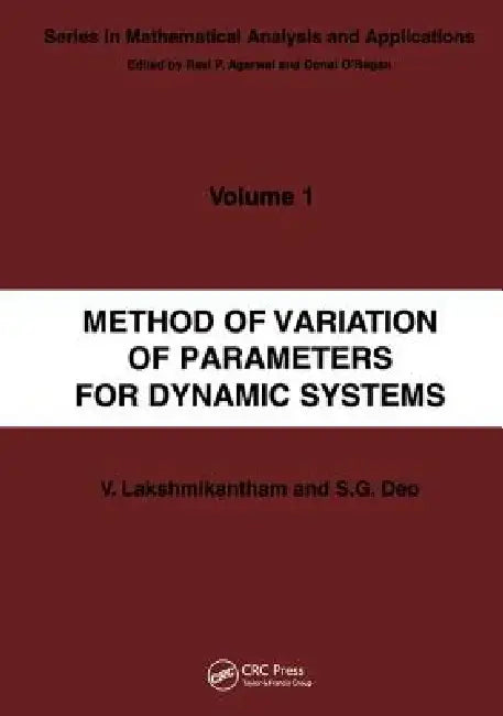 Buy Method of Variation of Parameters for Dynamic Systems (English, V. Lakshmikantham) — BookShops.in