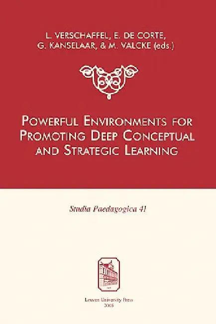 Buy Powerful Environments for Promoting Deep Conceptual and Strategic Learning (English, Lieven Verschaffel | Erik de Corte | Gellof Kanselaar) — BookShops.in
